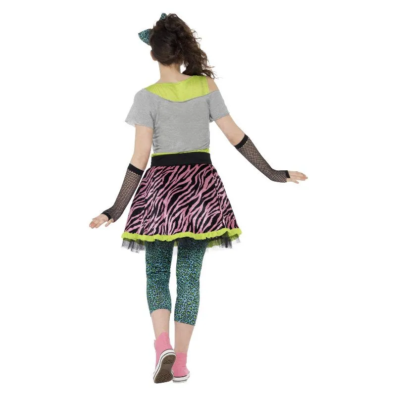 80s Wild Child Costume Multi-Coloured Teen