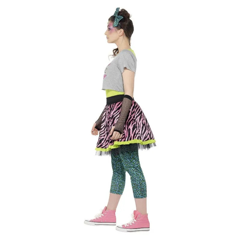 80s Wild Child Costume Multi-Coloured Teen