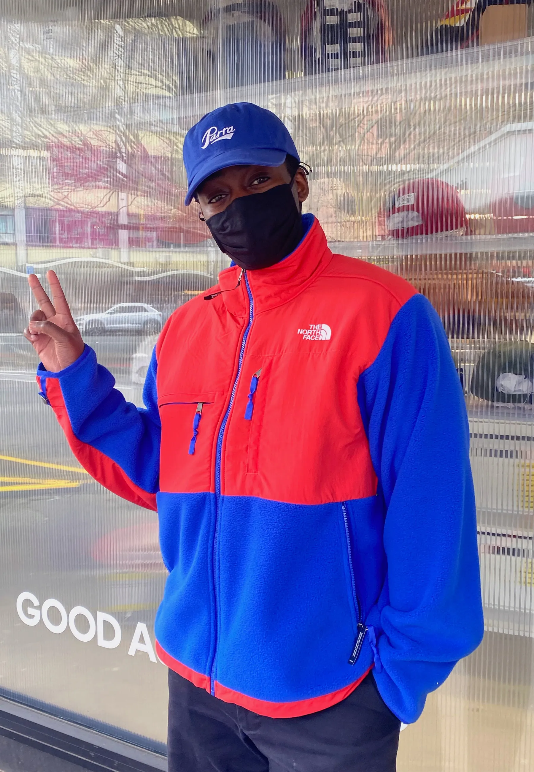 95 Retro Denali Jacket - TNF blue/horizon red