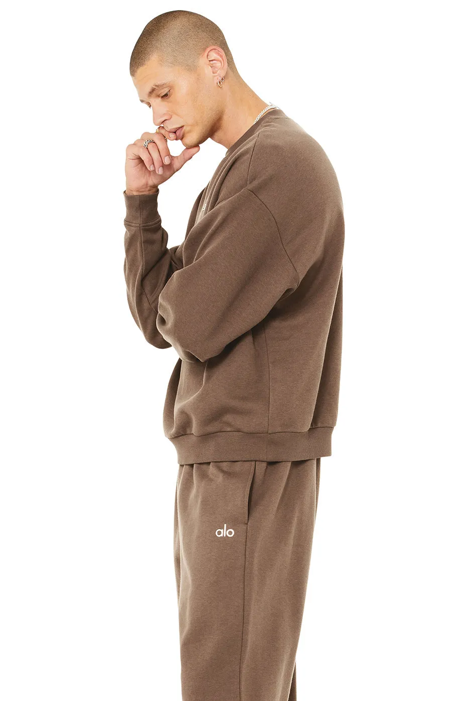 Accolade Crew Neck Pullover - Hot Cocoa