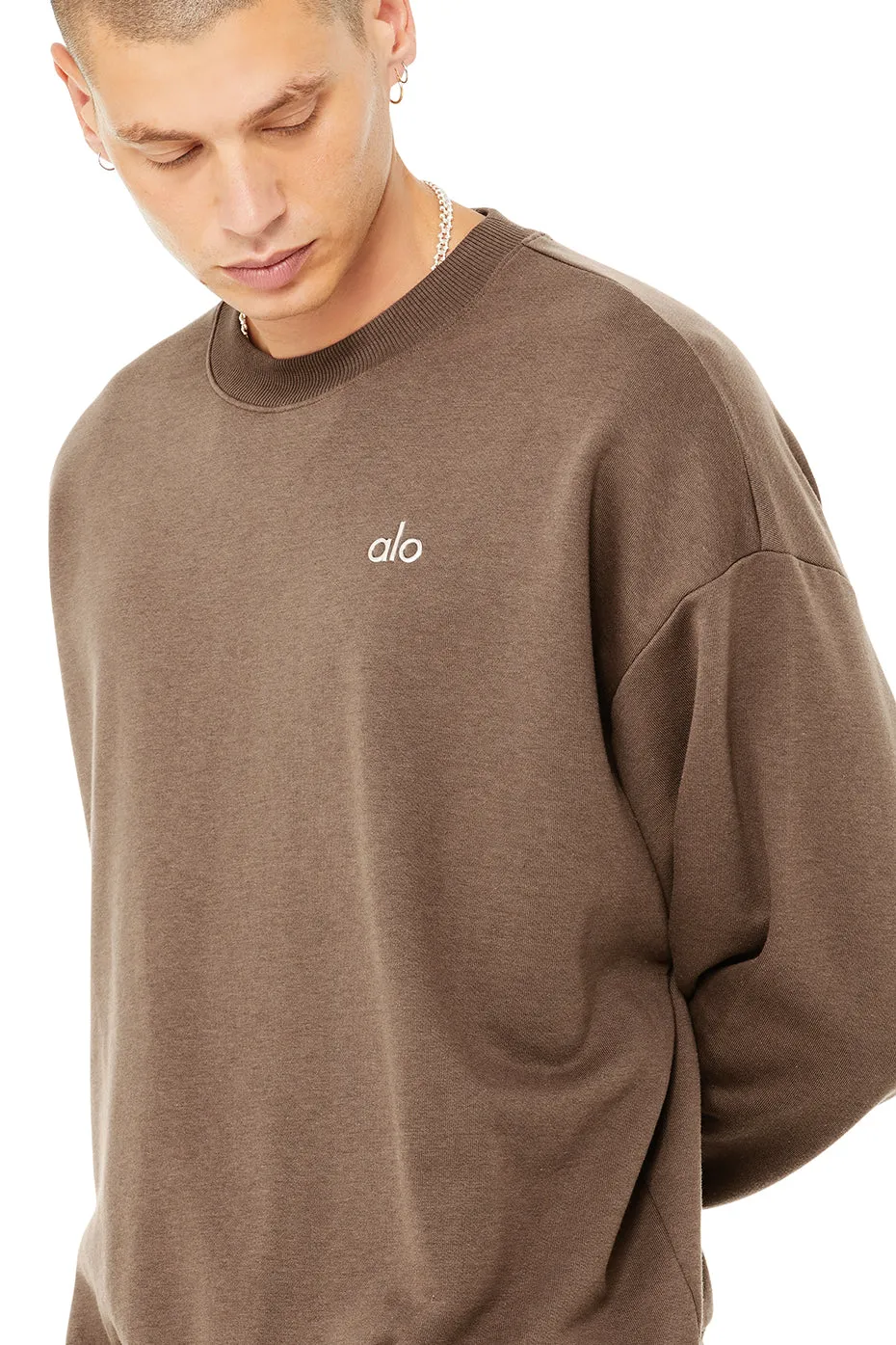 Accolade Crew Neck Pullover - Hot Cocoa