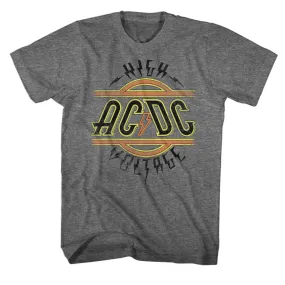 AC/DC - High Voltage T-Shirt (Men) - Heather Grey