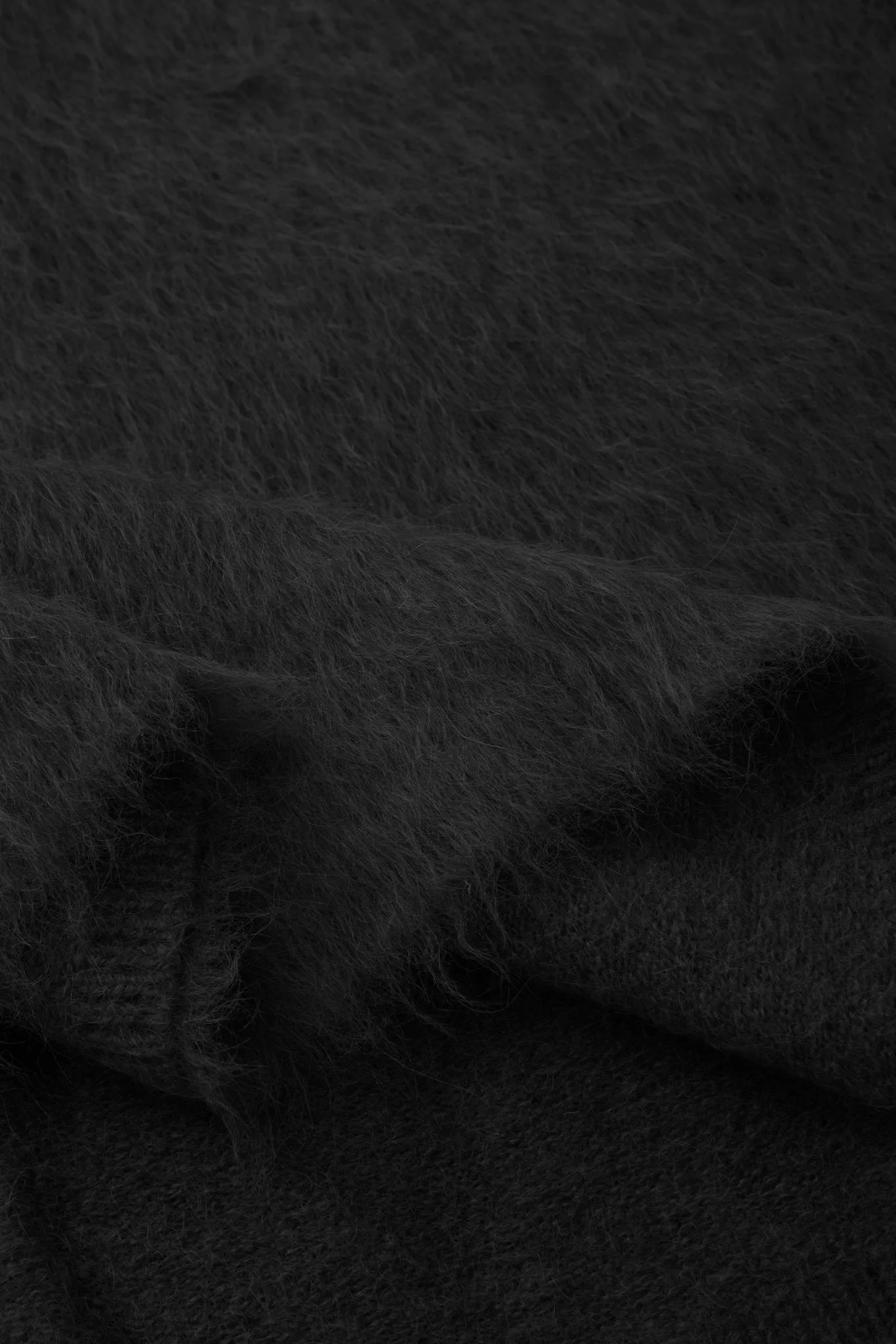 ALPACA wool pullover (Black)