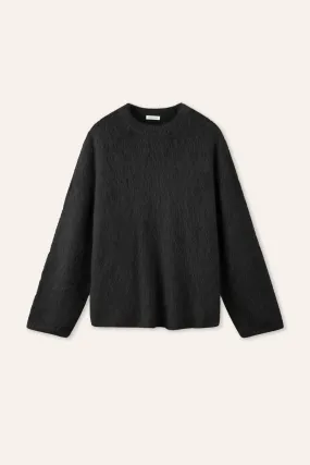 ALPACA wool pullover (Black)