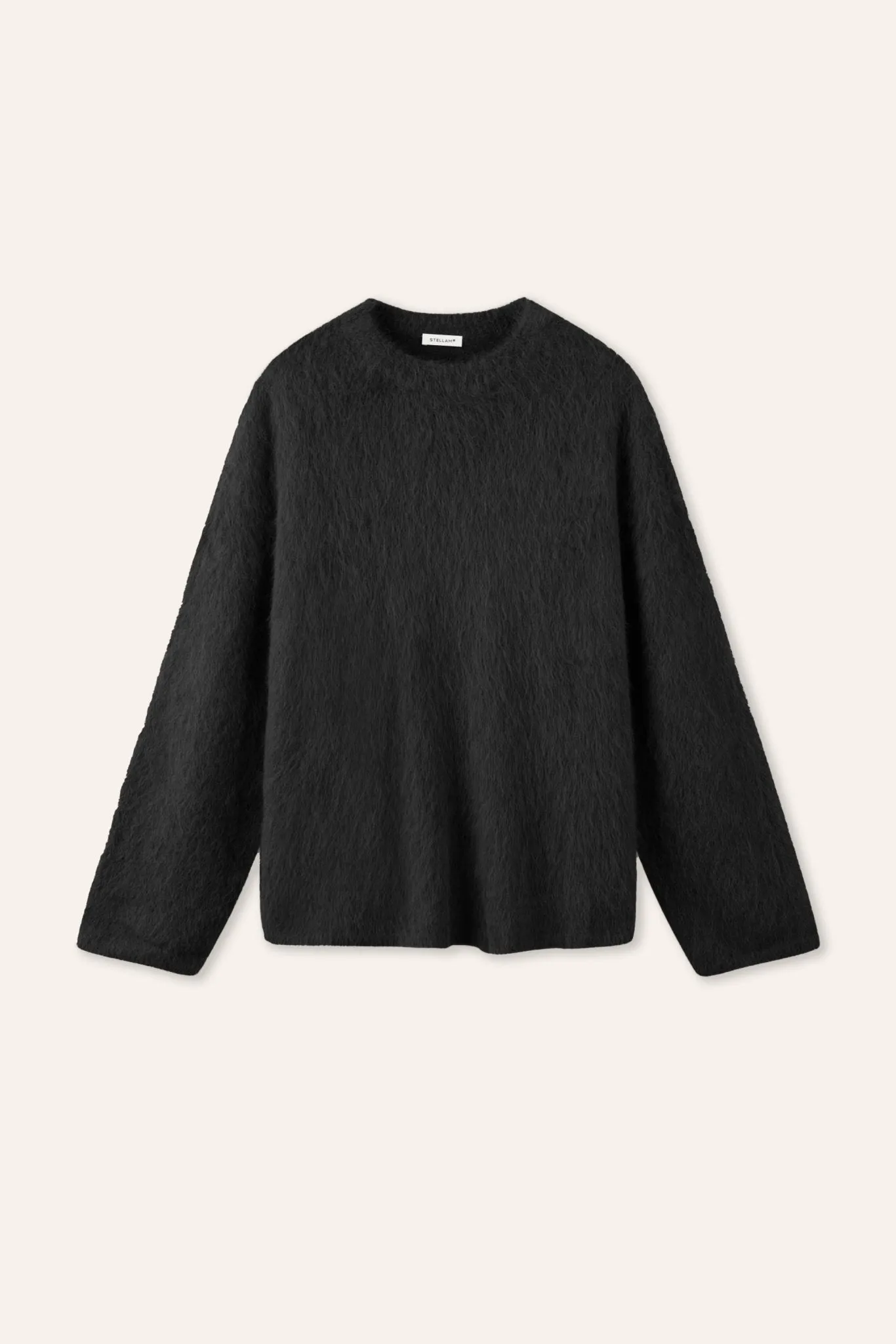 ALPACA wool pullover (Black)