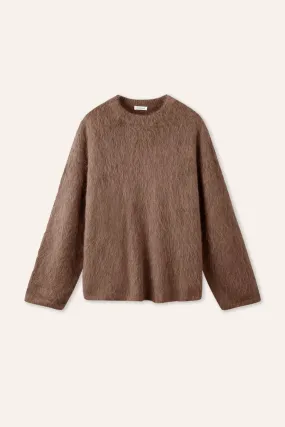 ALPACA wool pullover (Brown)