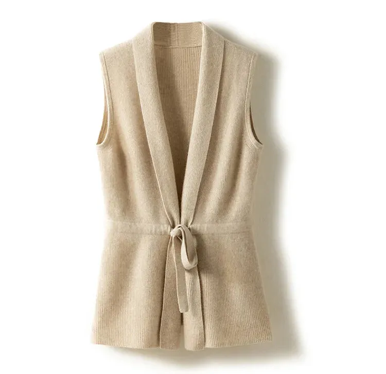 Ava Cashmere V-Neck Vest