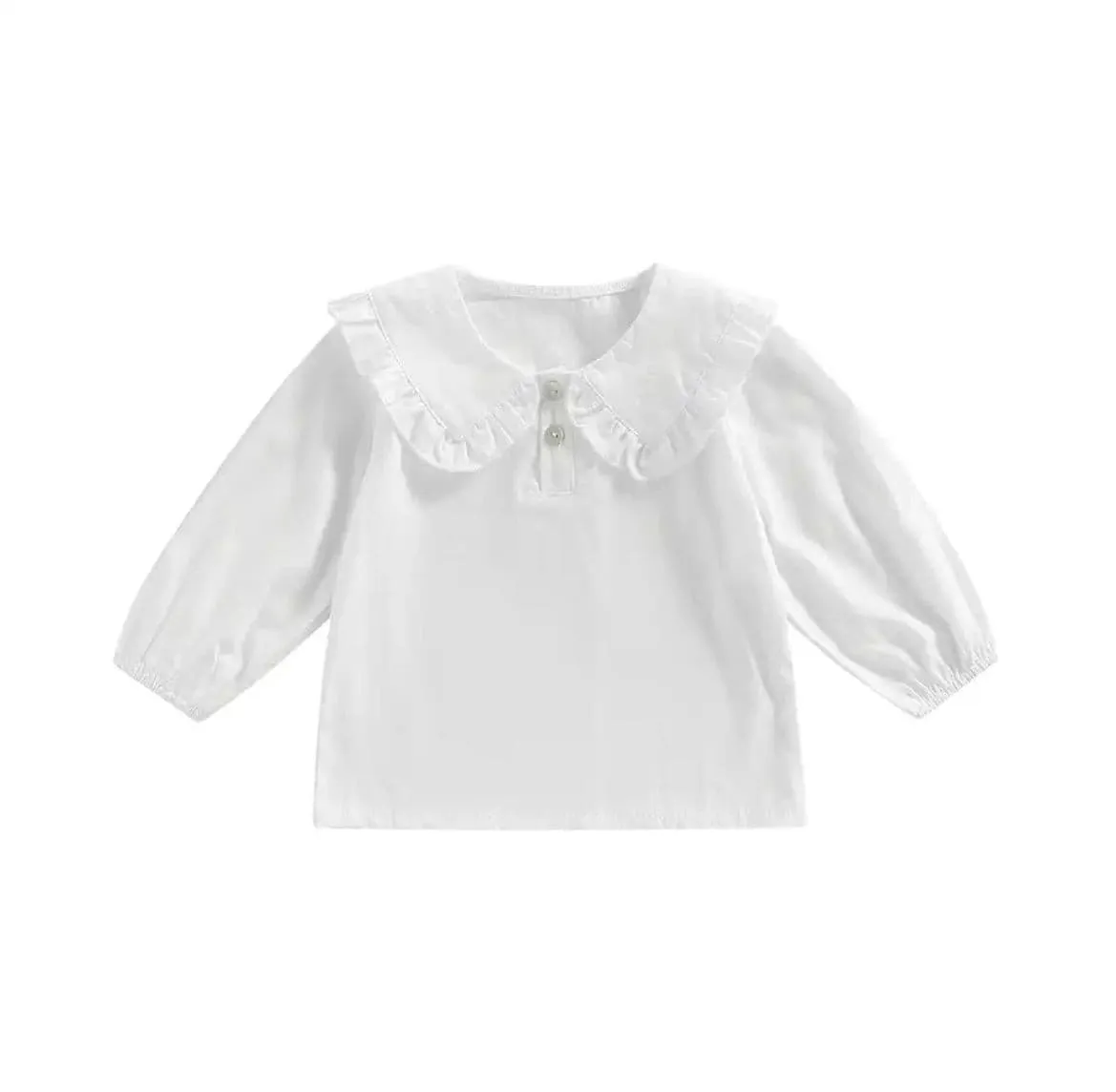 Baby Girl Peter Pan Collar Blouse - Ivory