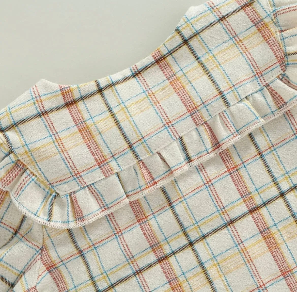 Baby Girl Peter Pan Collar Blouse - Plaid