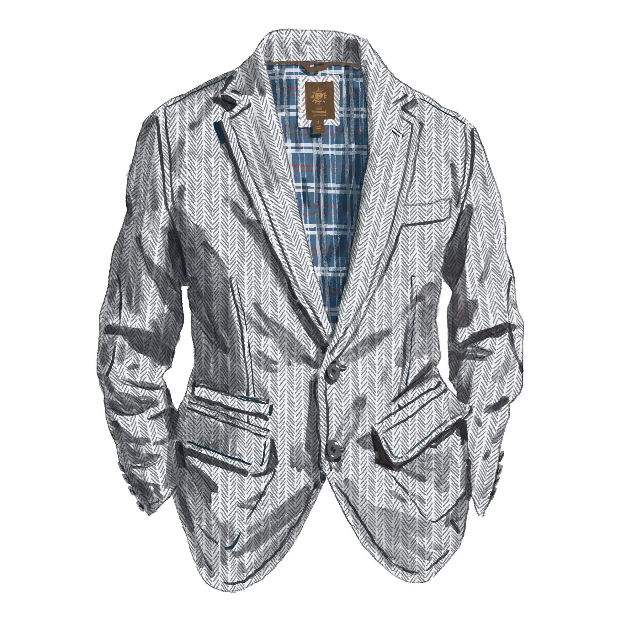 Back East Herringbone Blazer