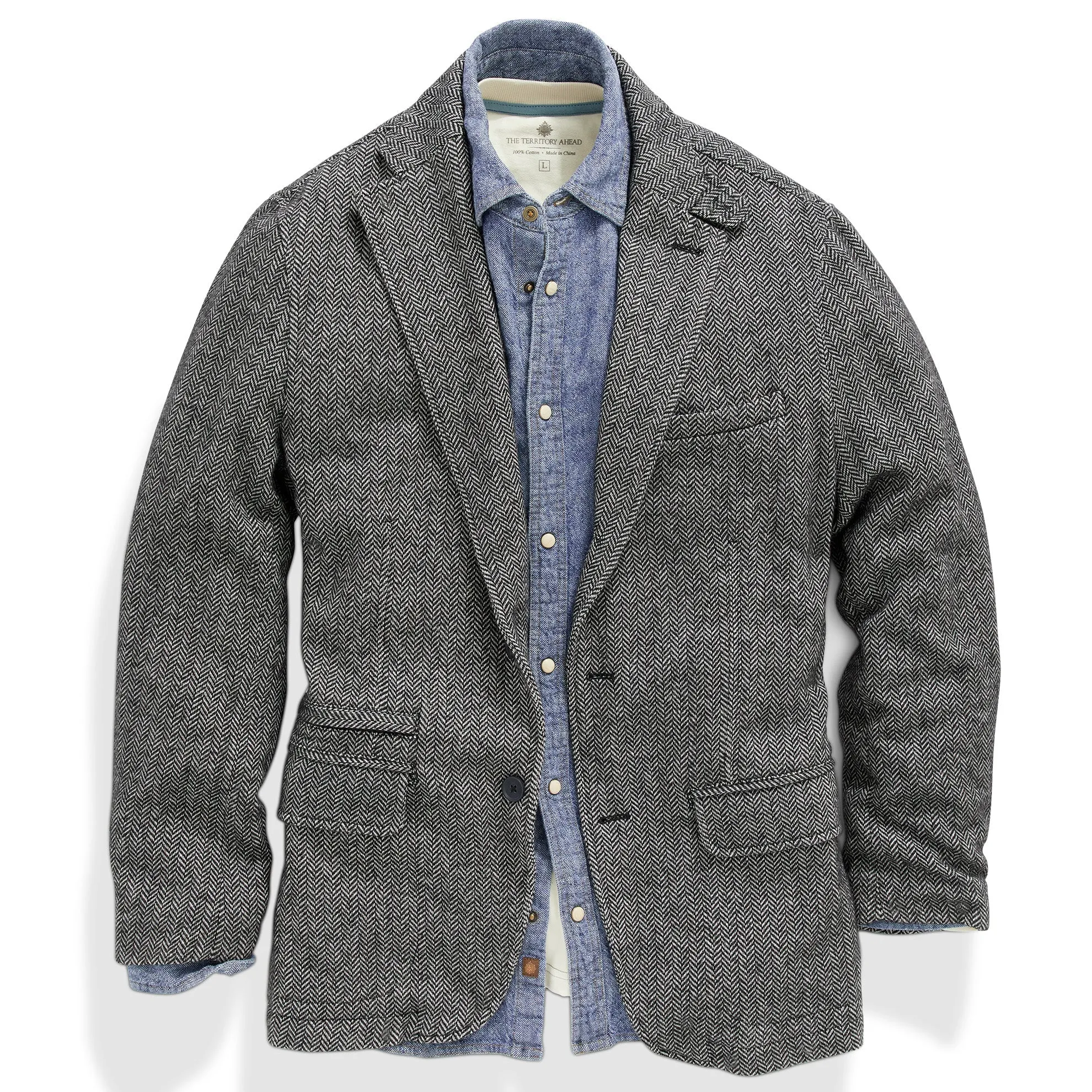 Back East Herringbone Blazer