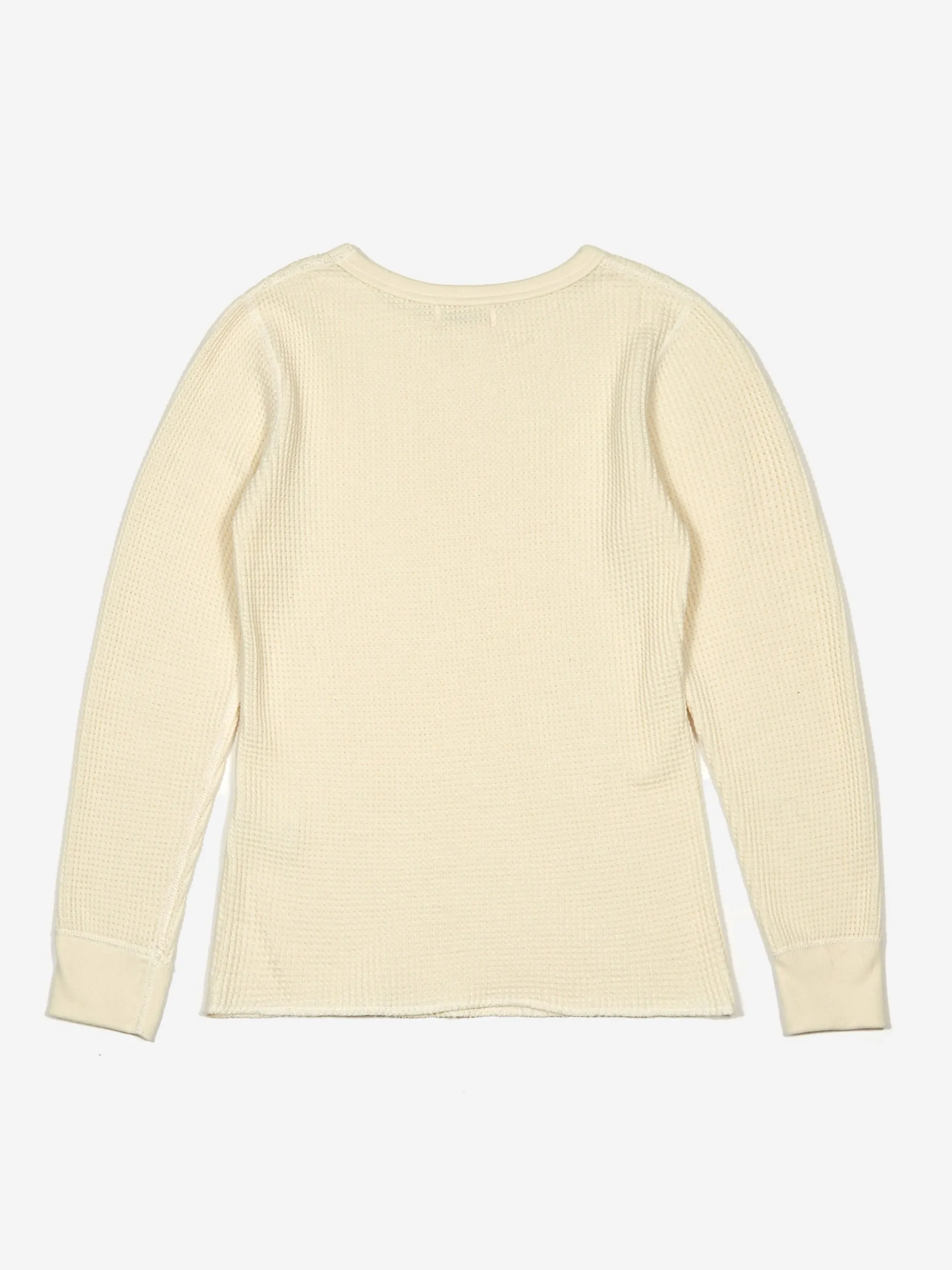 Beams Boy Long Sleeve Thermal Pullover - Off White