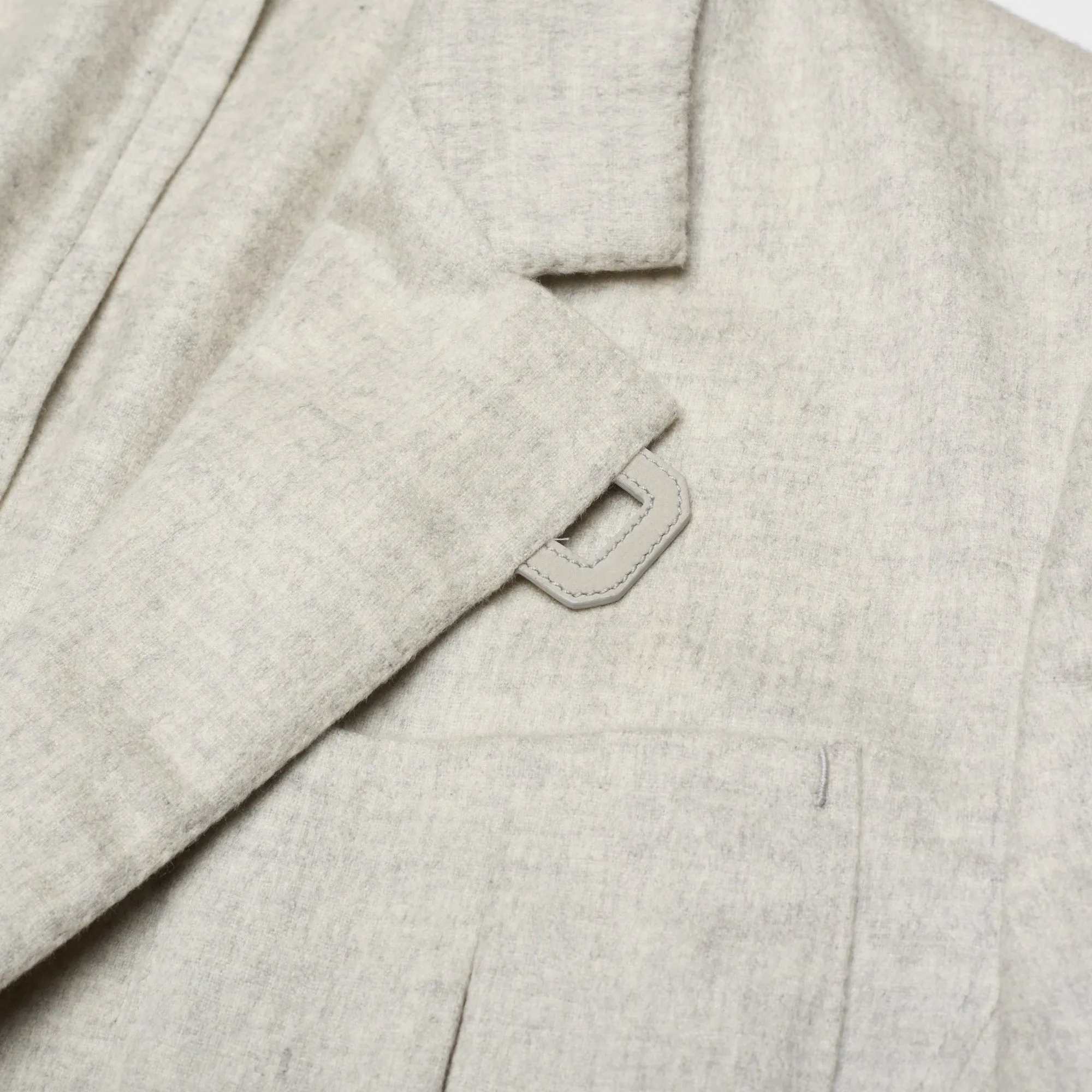 BERLUTI Paris Melange Light Gray Cashmere Blazer Jacket Size R50 US 40