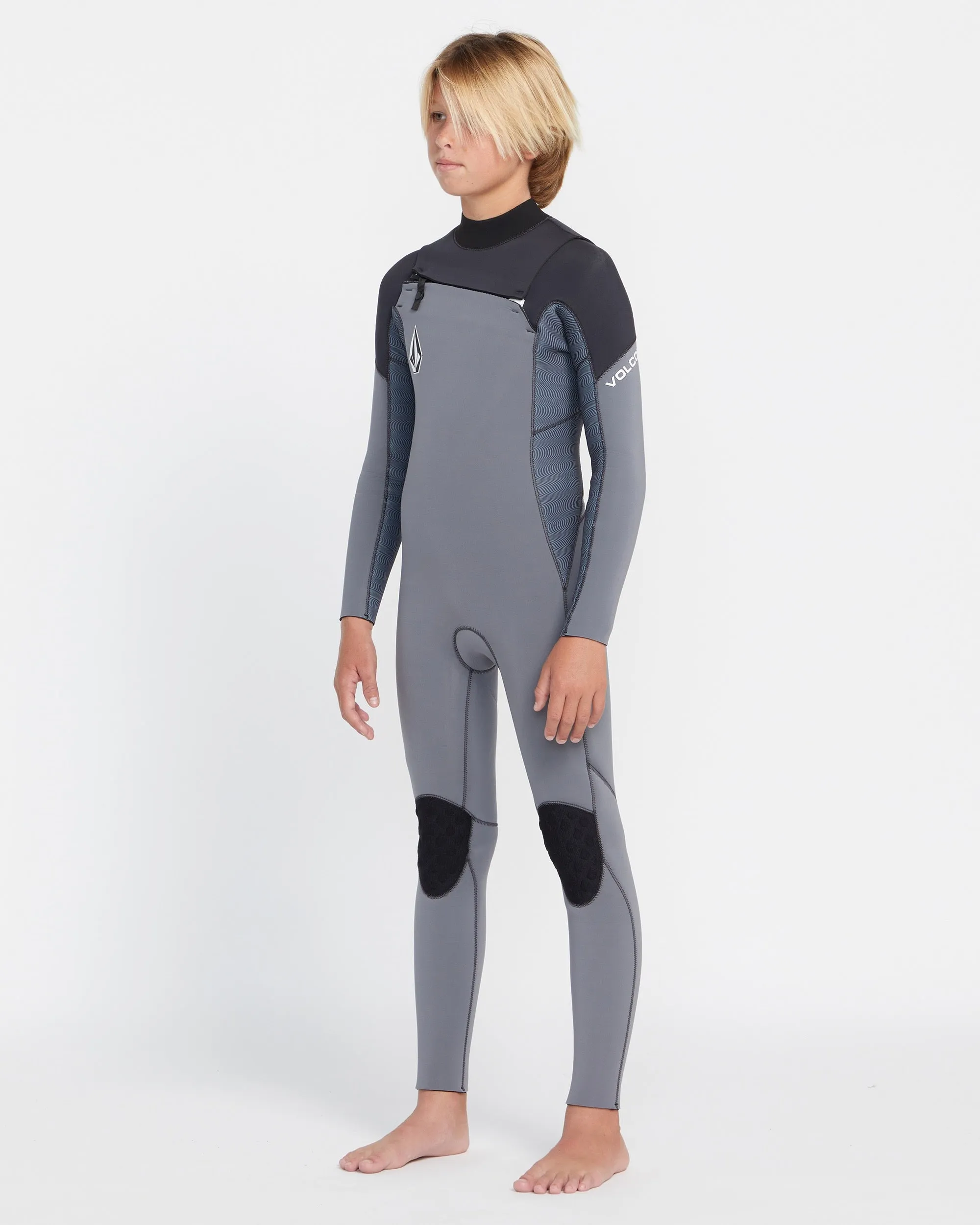 Big Boys Modulator 3/2mm Chest Zip Long Sleeve Fullsuit - Charcoal