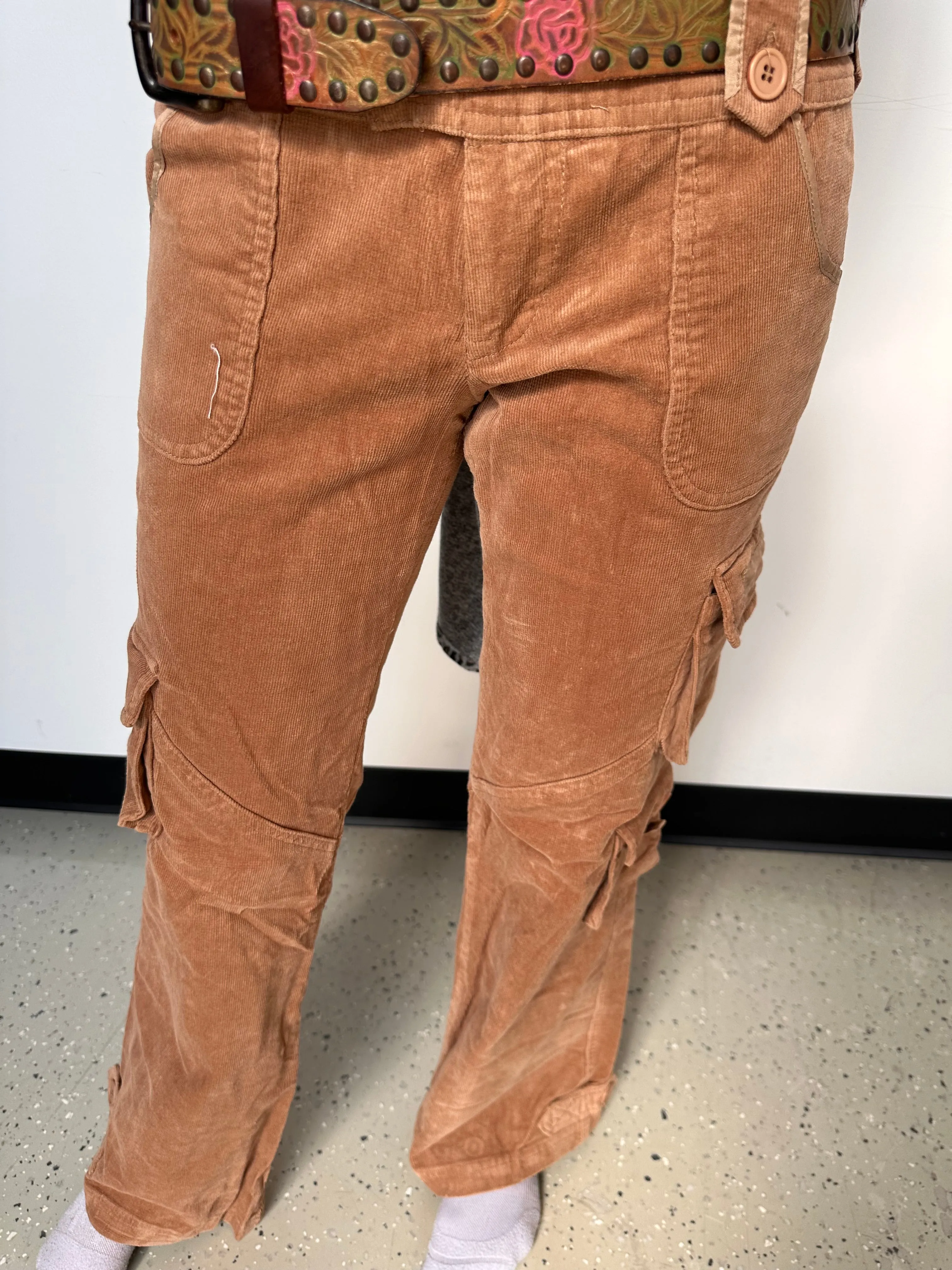 Boot cut Corduroy Pants Tan