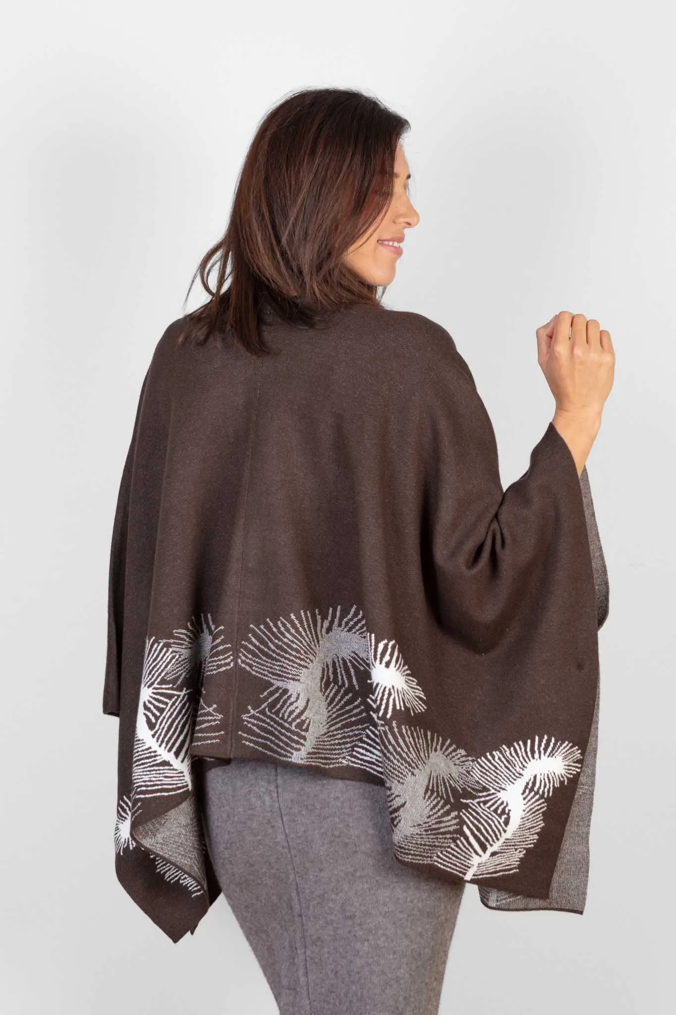 Brown Cashmere Cape