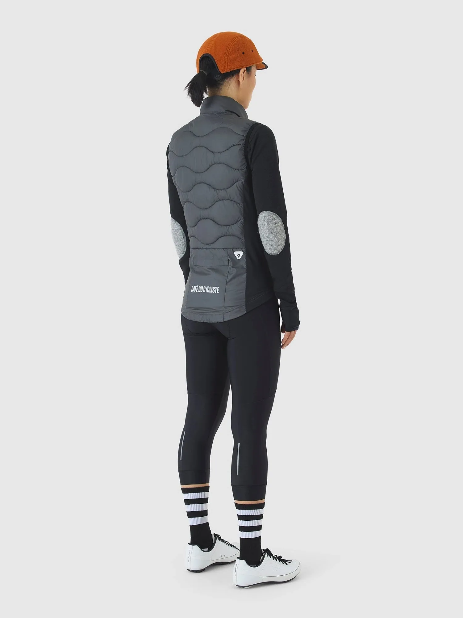 CAFE DU CYCLISTE Alexia Unisex Cycling Thermal Gilet - Anthracite