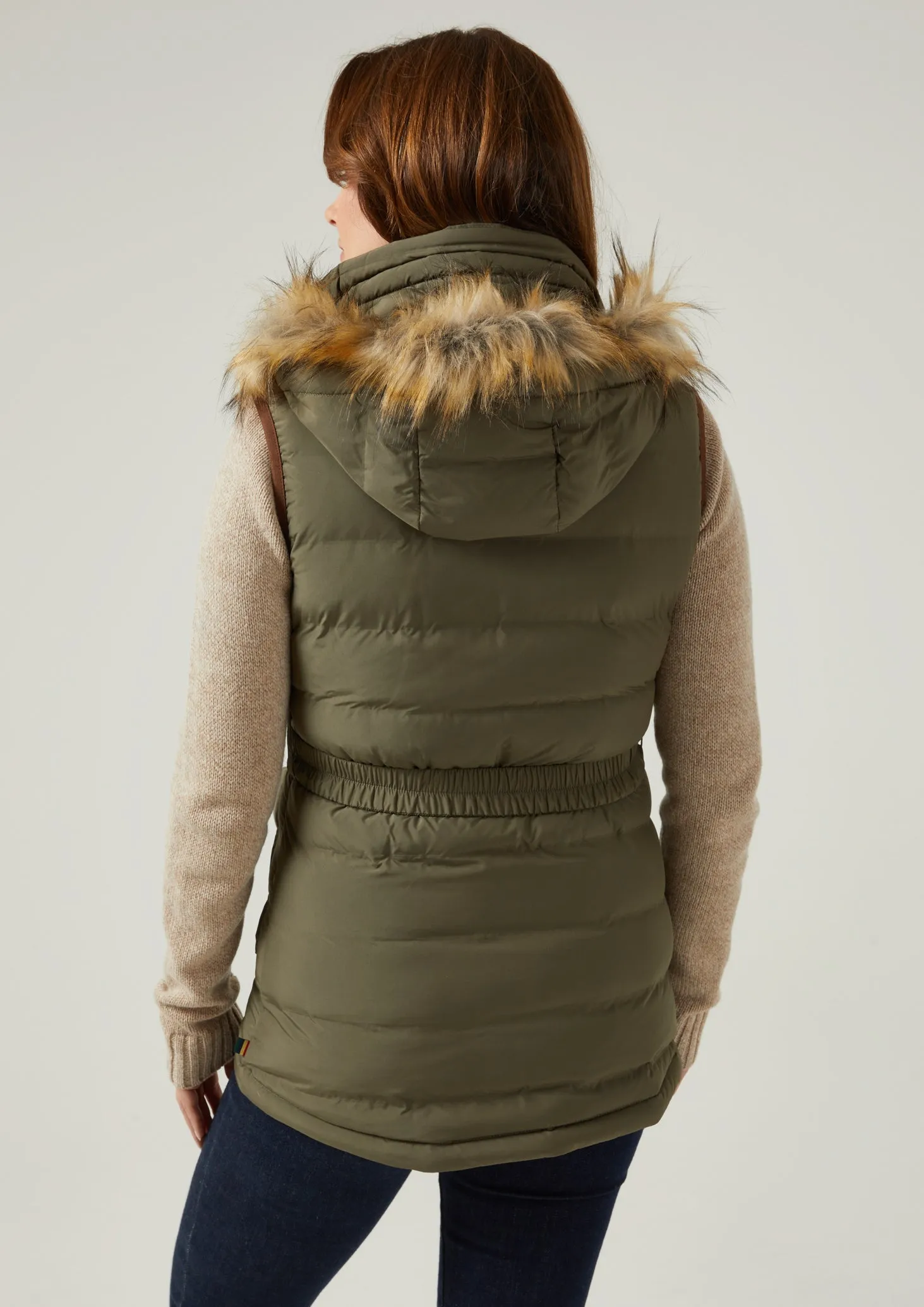 Calsall Ladies Olive Gilet - Regular Fit