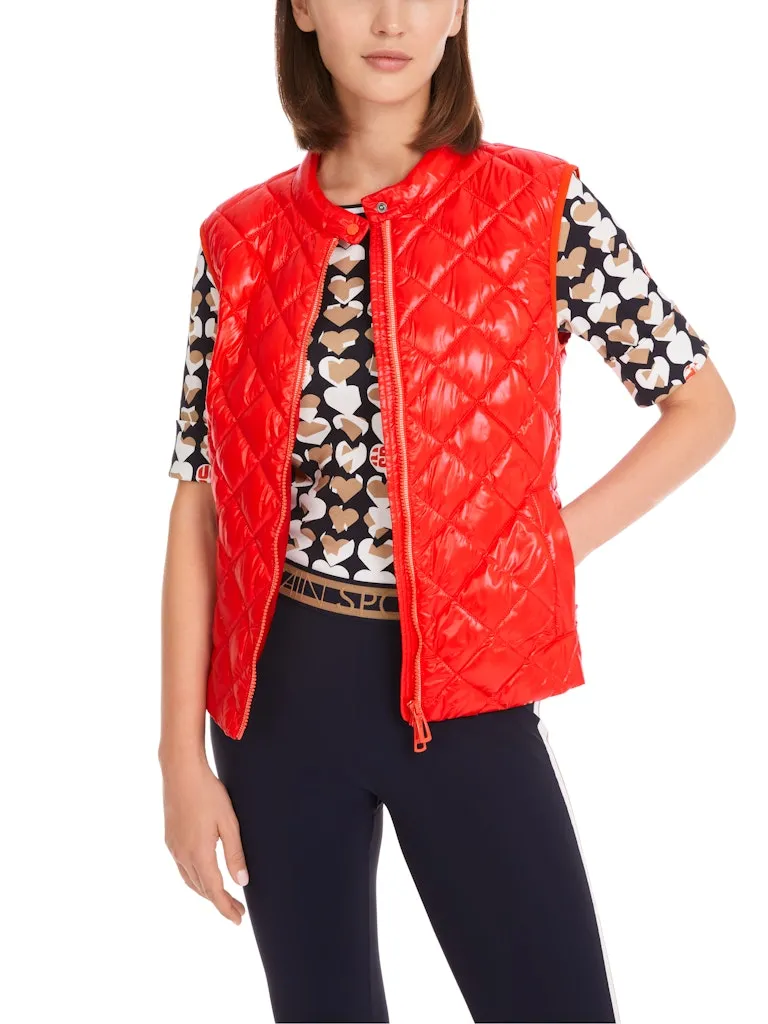 Campari Diamond Quilted Gilet