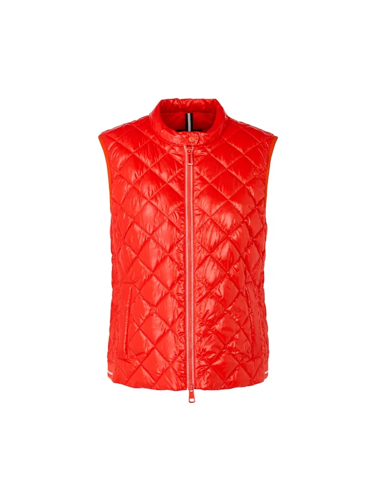 Campari Diamond Quilted Gilet