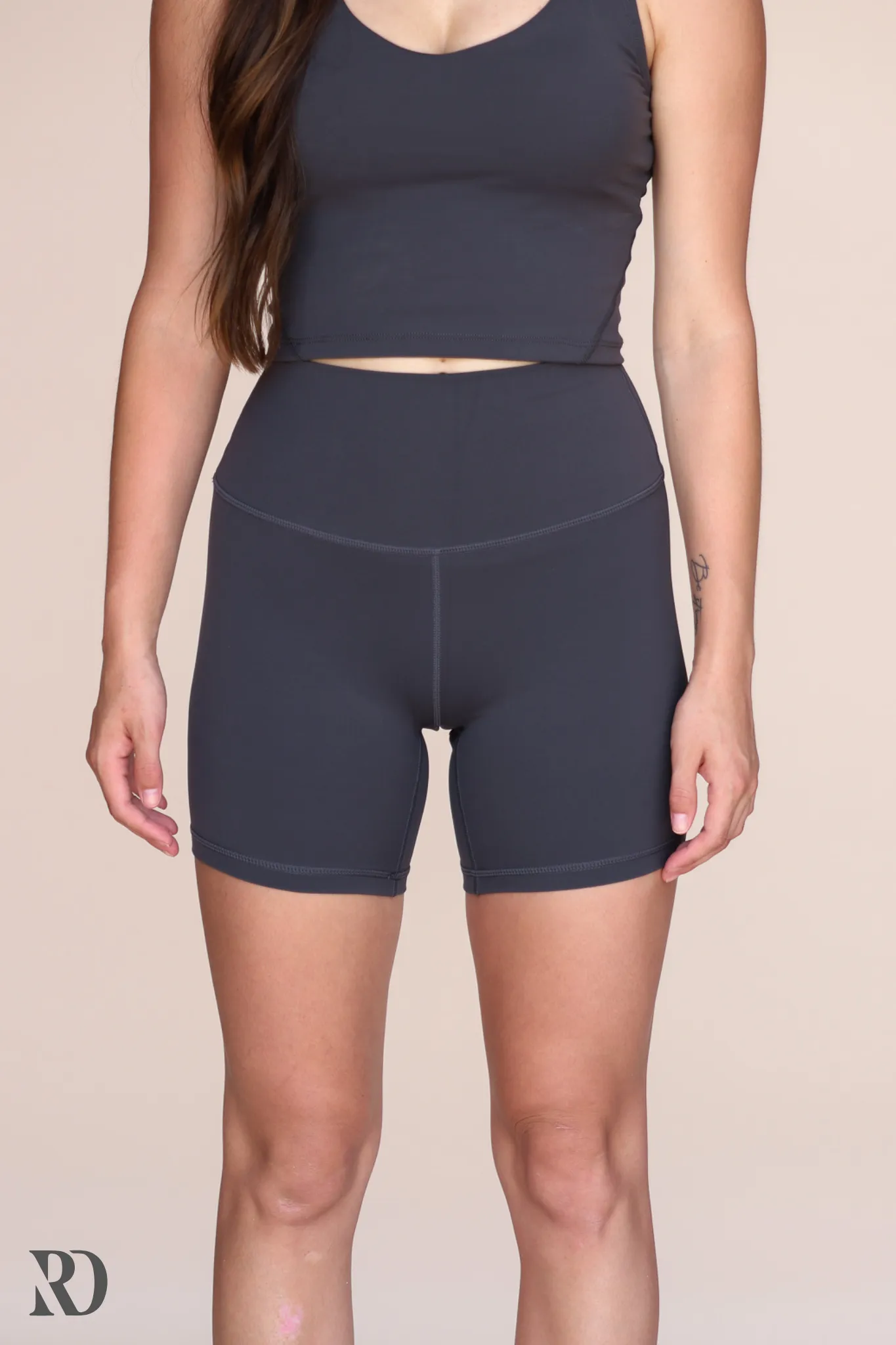 CHARCOAL VITAL BIKE SHORTS | RD ESSENTIALS