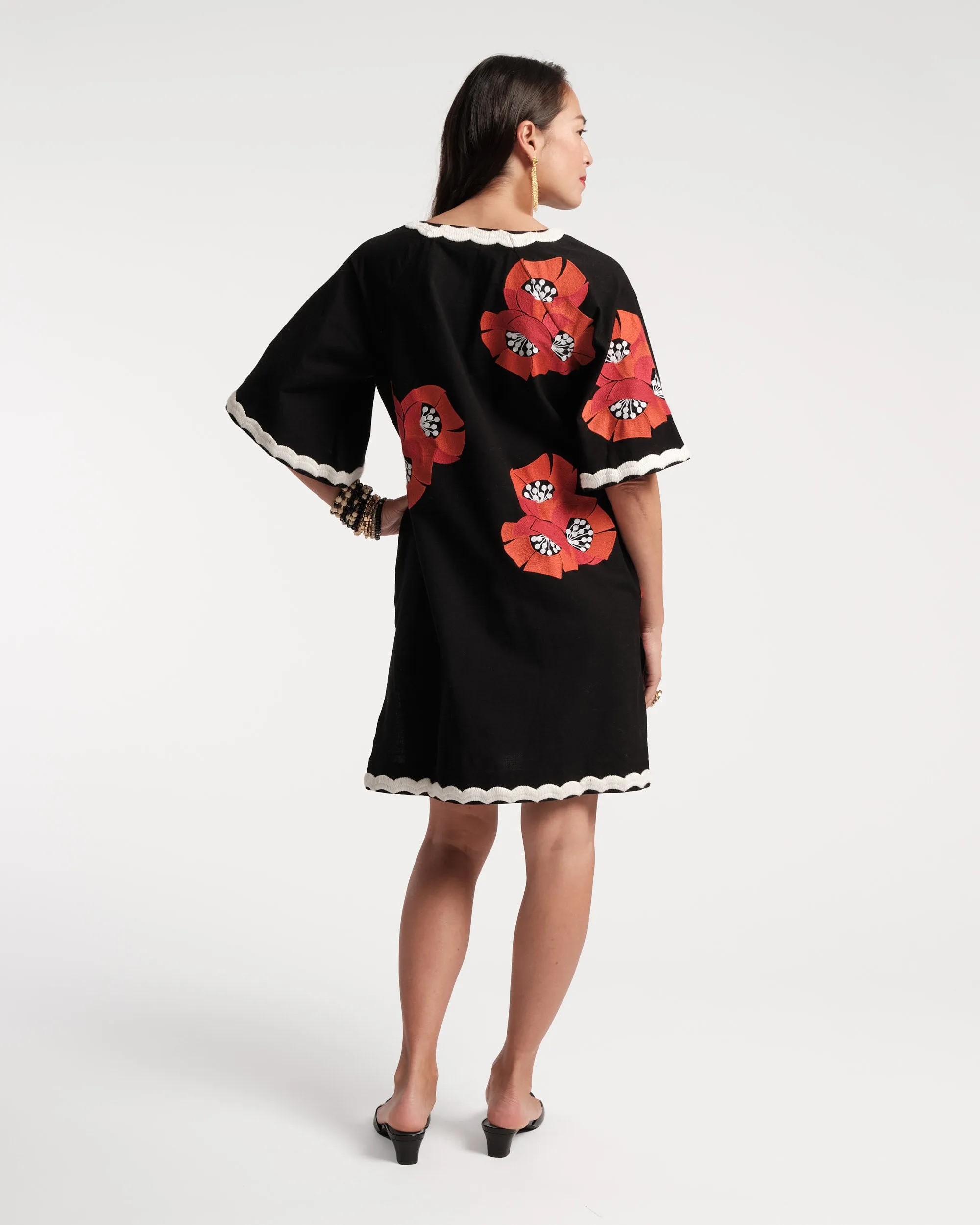 Charming Caftan Mini Japanese Poppy