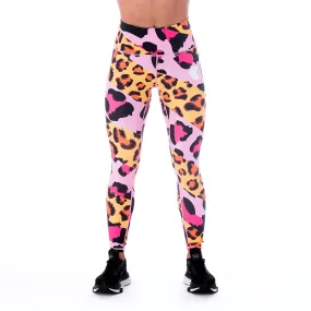 Cheetarah Leggings Pink/Yellow