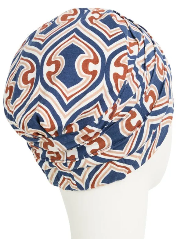 Christine Yoga Turban - Endless Shapes Of Blue