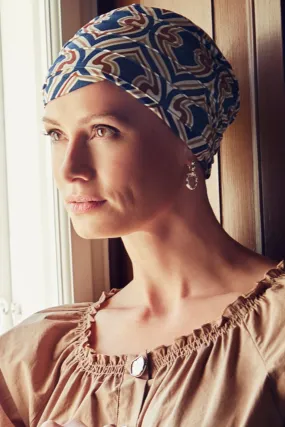 Christine Yoga Turban - Endless Shapes Of Blue