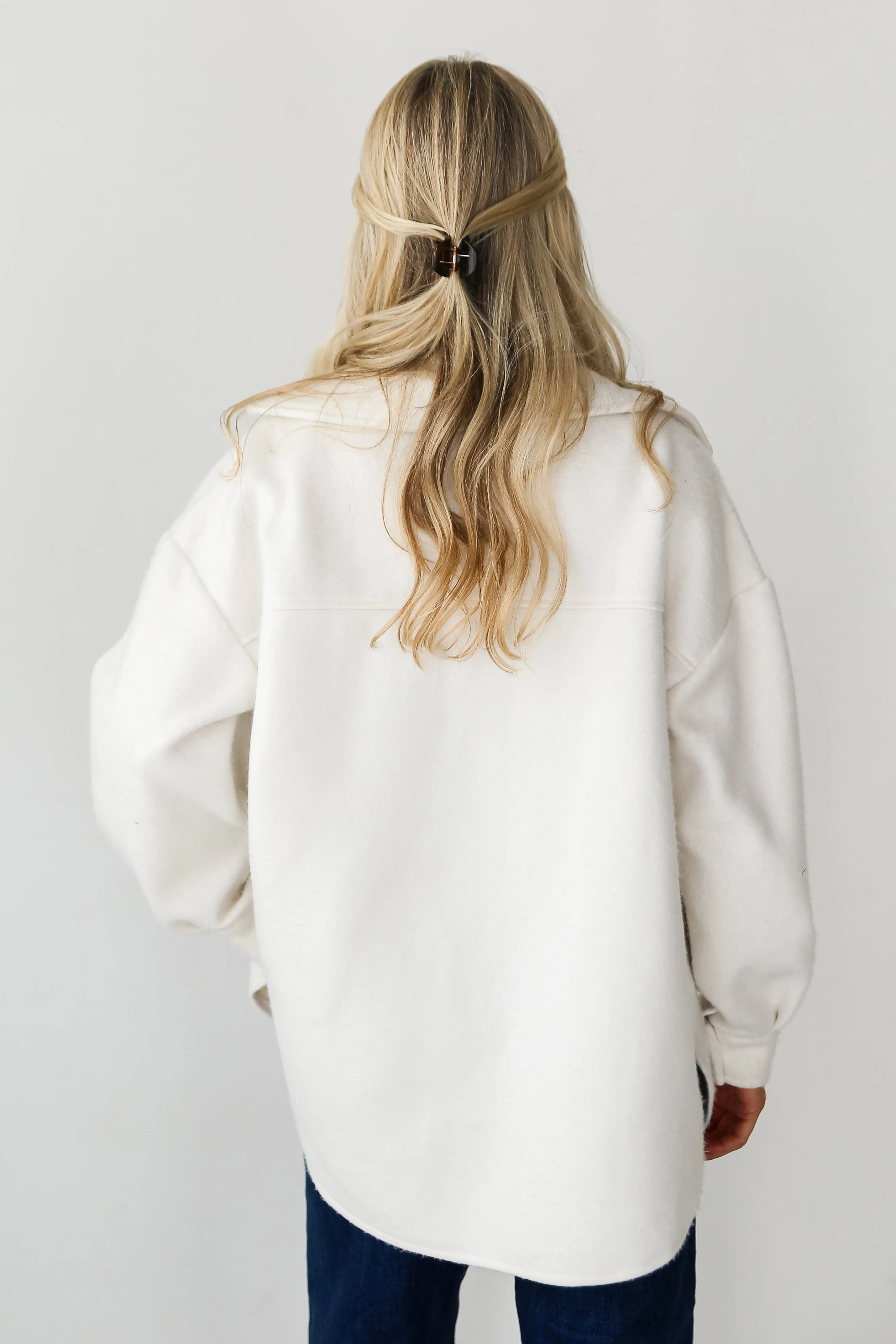 Classy Season Ivory Shacket - DOORBUSTER