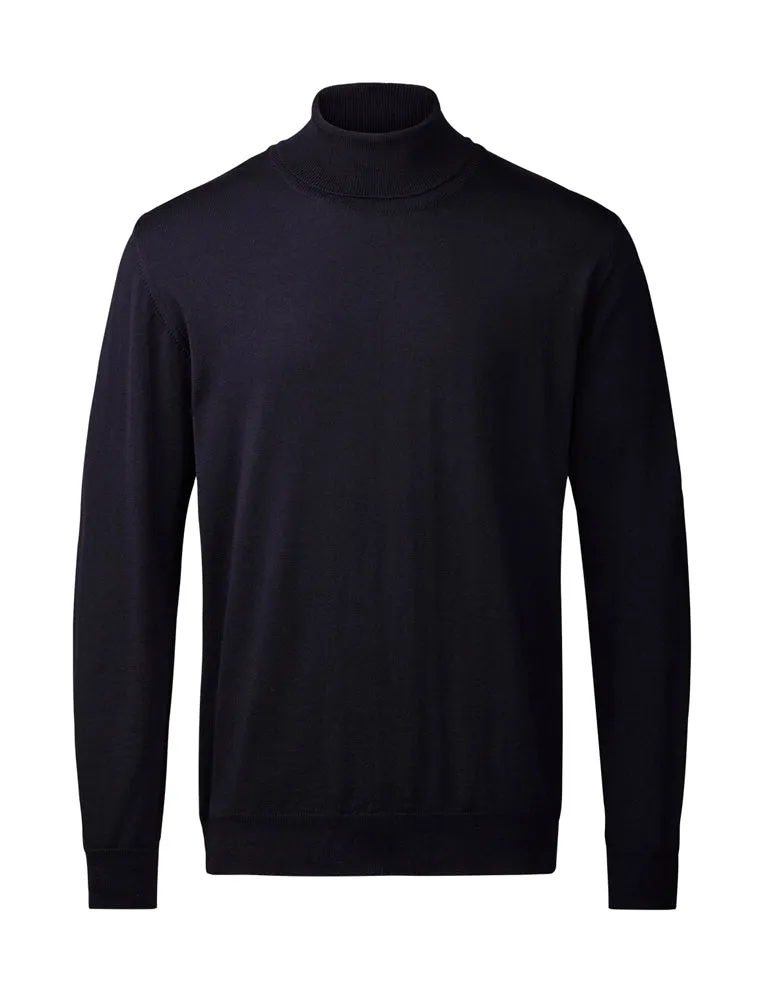 Clipper - Milan Pullover Roll Neck, Dark Navy