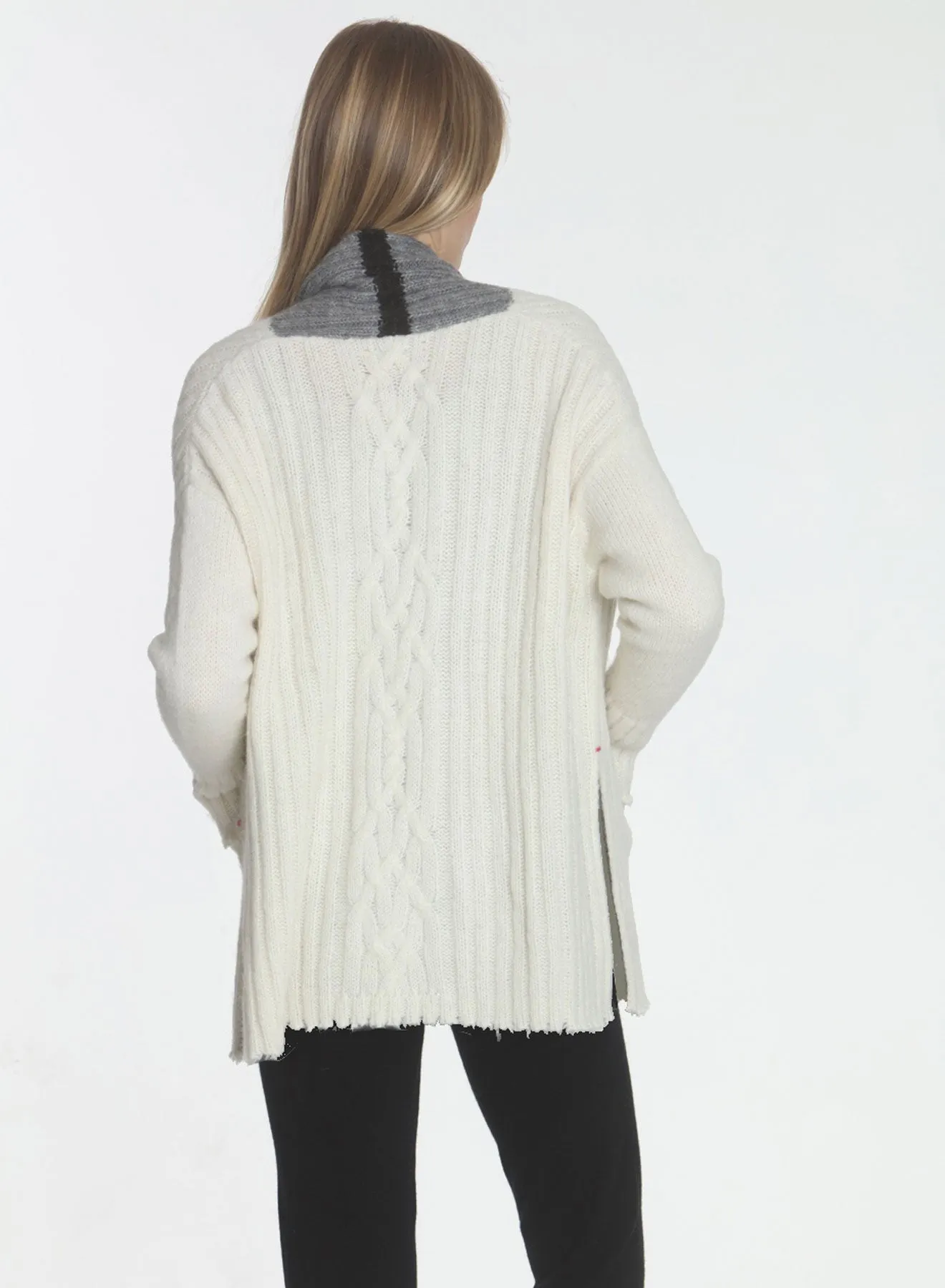 Coco Cozy Cardigan - White