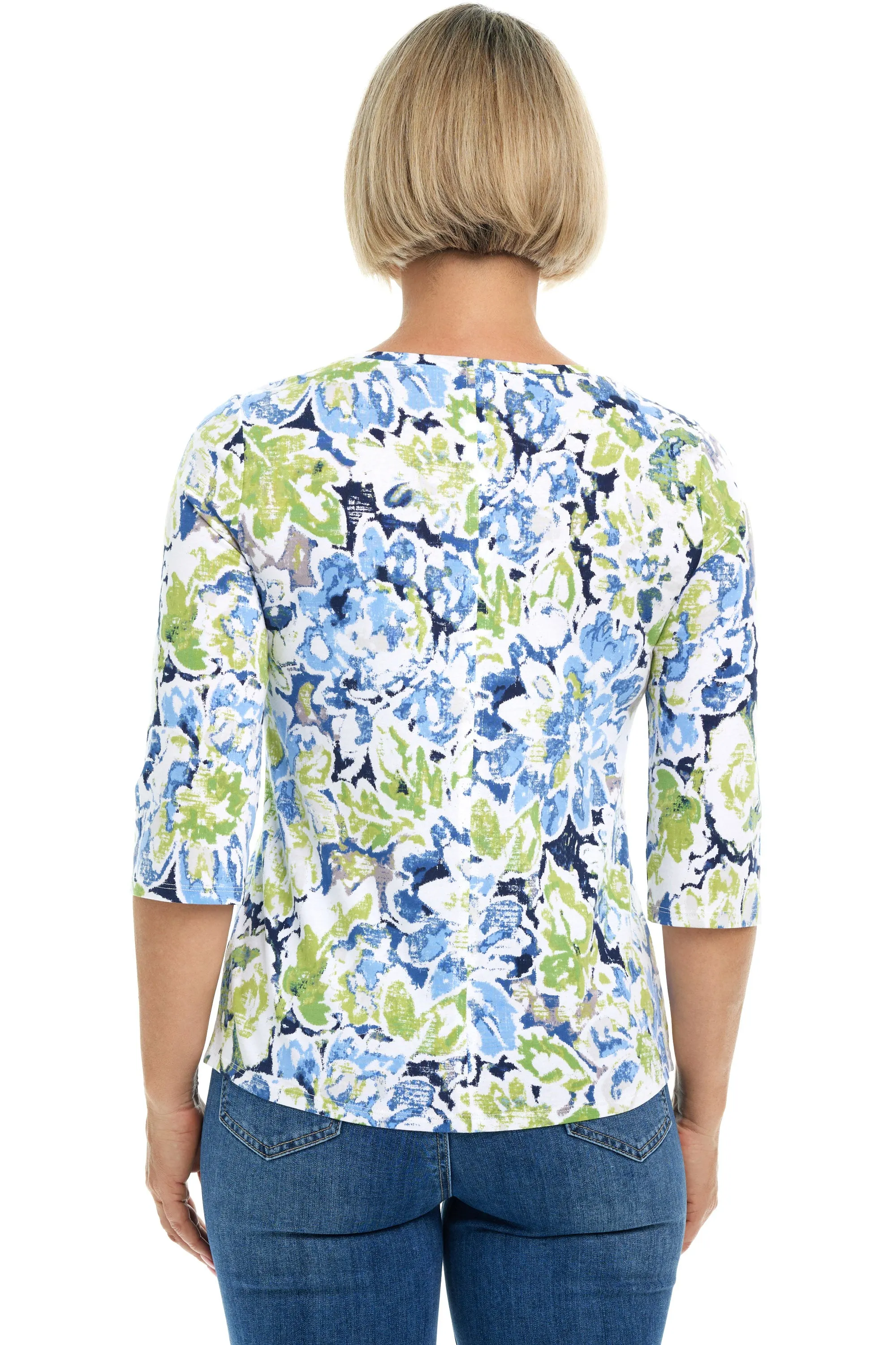 Combed Cotton Floral Tee