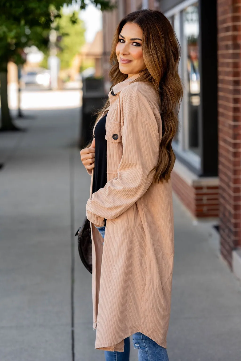 Corded Tunic Pocket Shacket