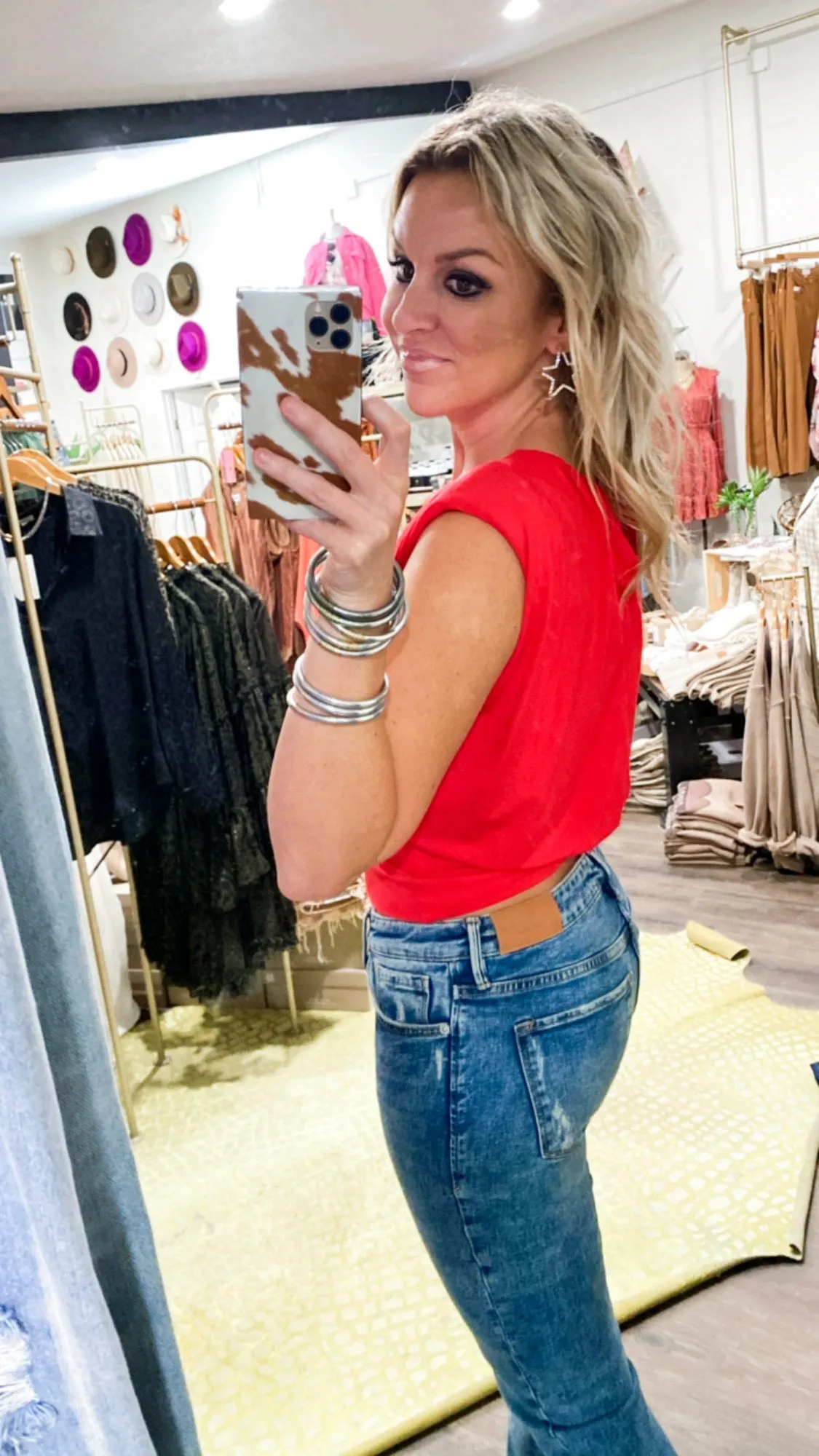 Dear John Nadia Top in Red