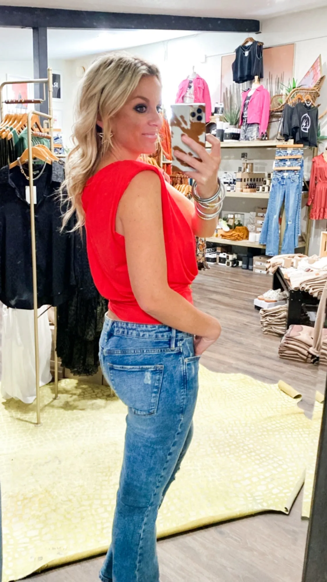 Dear John Nadia Top in Red