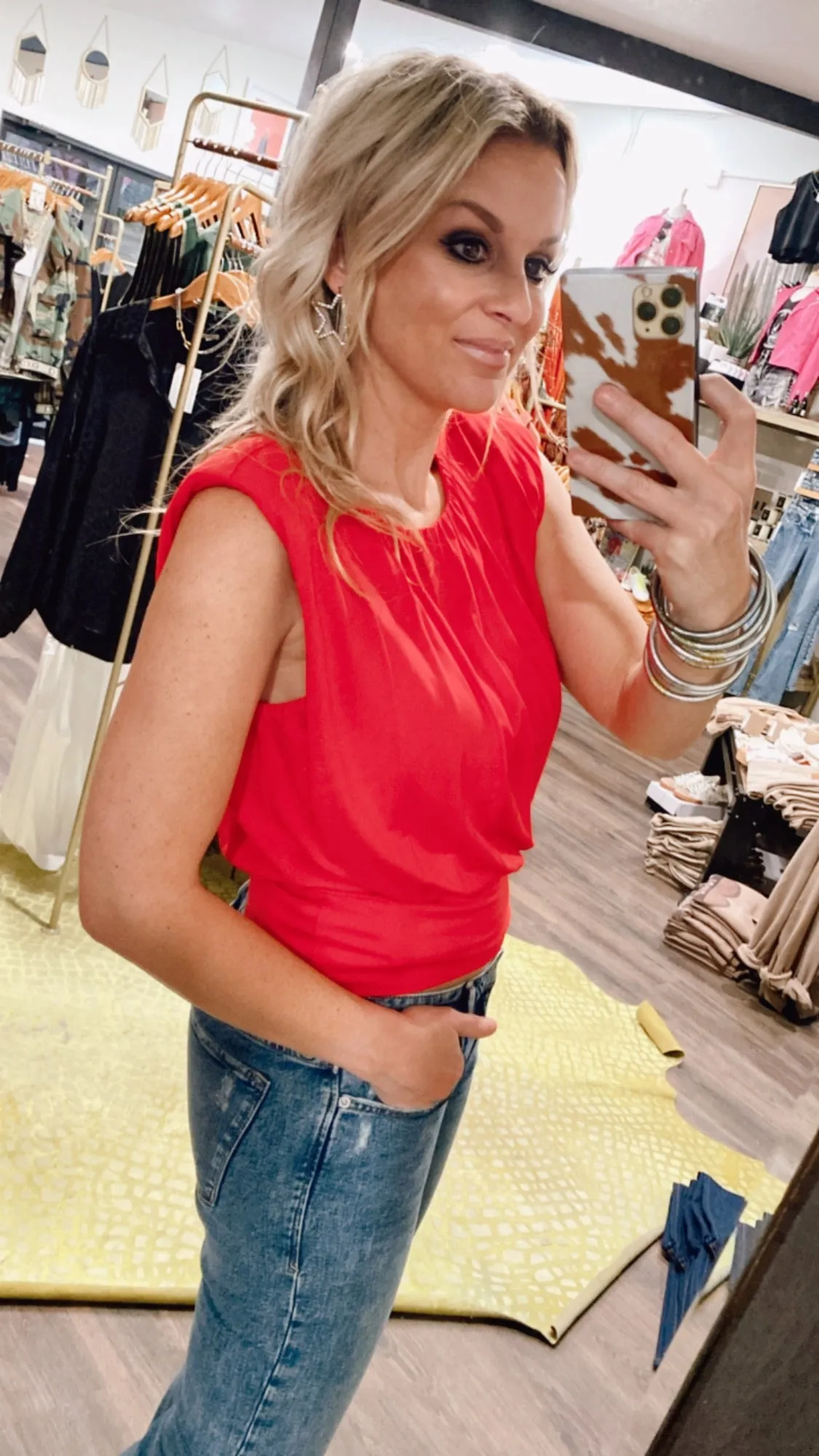 Dear John Nadia Top in Red