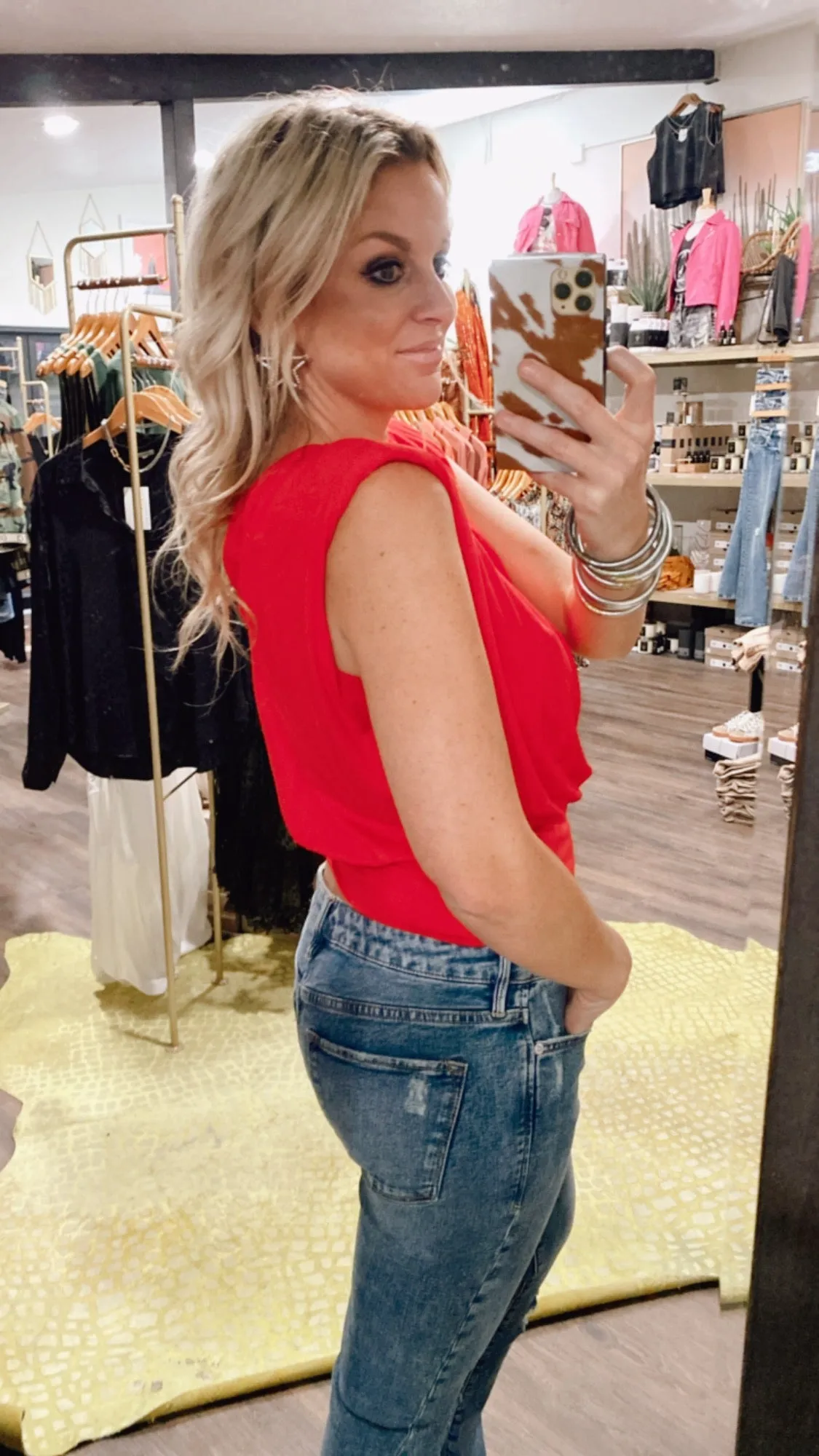 Dear John Nadia Top in Red