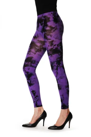 Deep Purple Colour Splash (Tie Dye) Footless