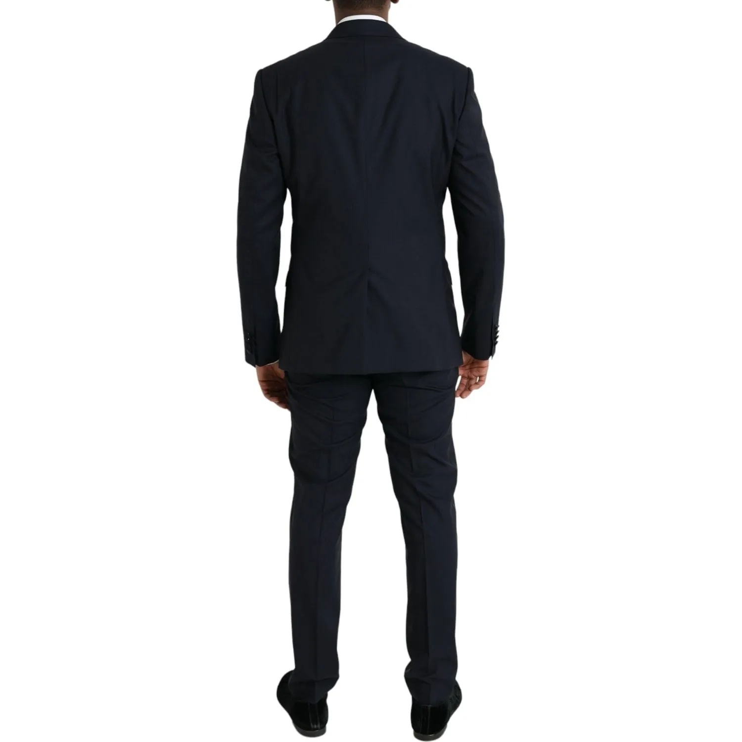 Dolce & Gabbana Dark Blue MARTINI Wool Formal 3 Piece Suit