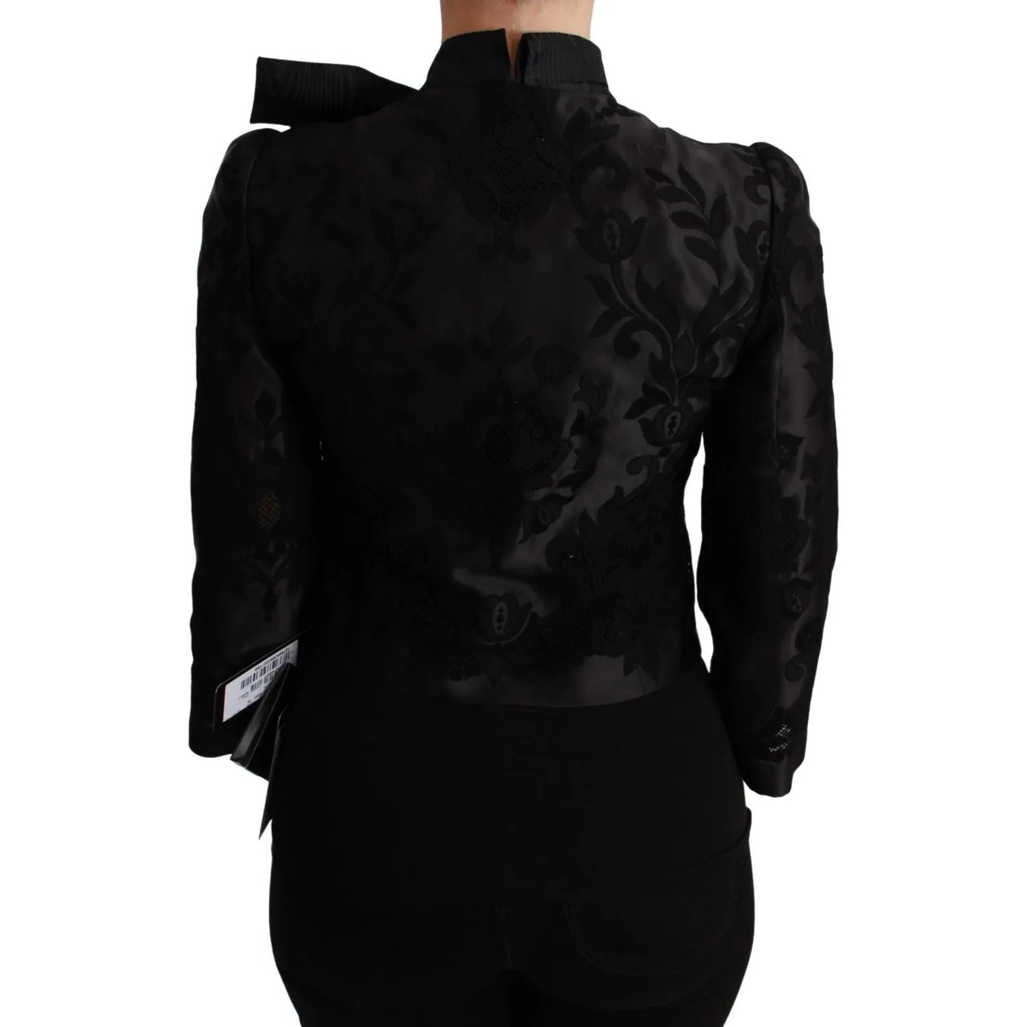 Dolce & Gabbana Exquisite Floral Jacquard Corset Blazer