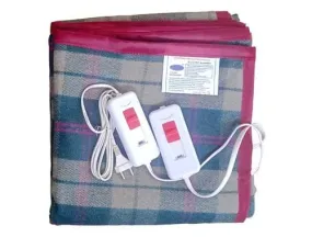 ELECTRIC BLANKET Wool Double Bed Electric Blanket (Multicolour, 60X60-inch, reversible, Pack of 1)