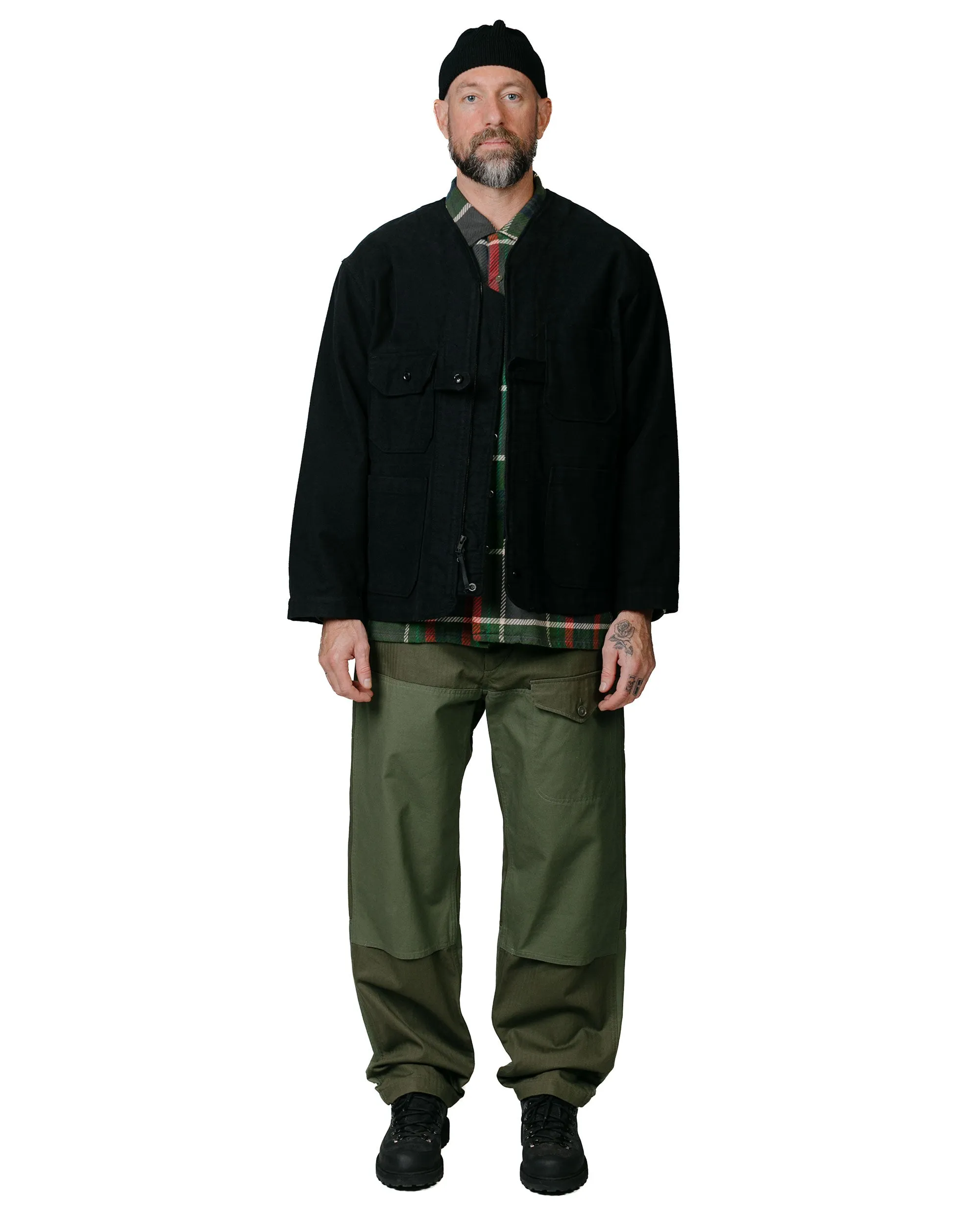 Engineered Garments Field Pant Olive Cotton Herringbone Twill