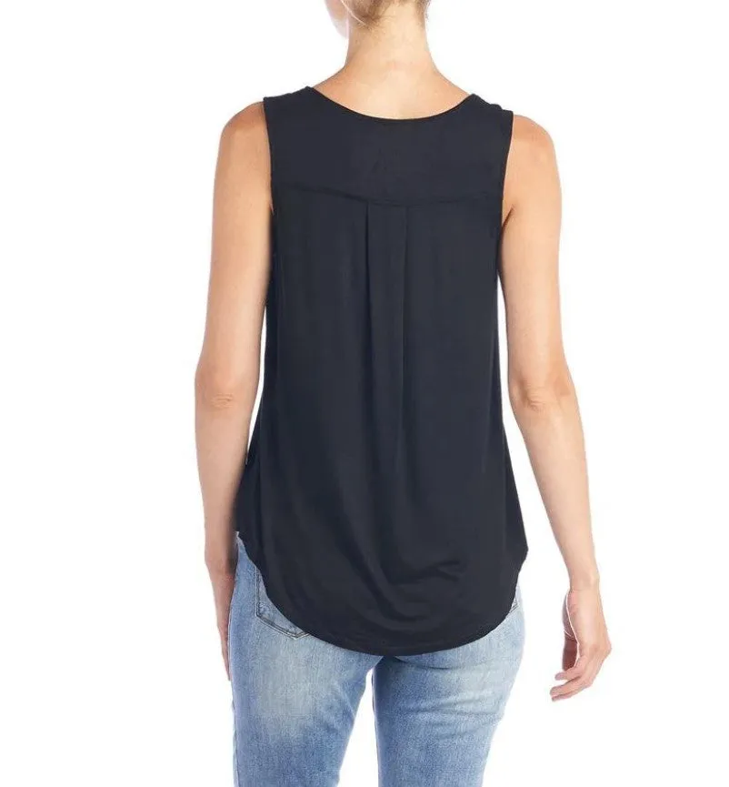 Erin Pleat Back Tank Top- 2 Colors!