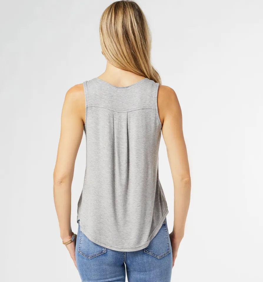 Erin Pleat Back Tank Top- 2 Colors!