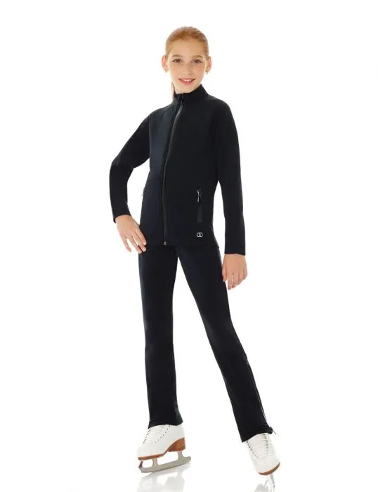 Figure Skating Jacket & Pants Set Mondor Black Powerflex Fleece 21010