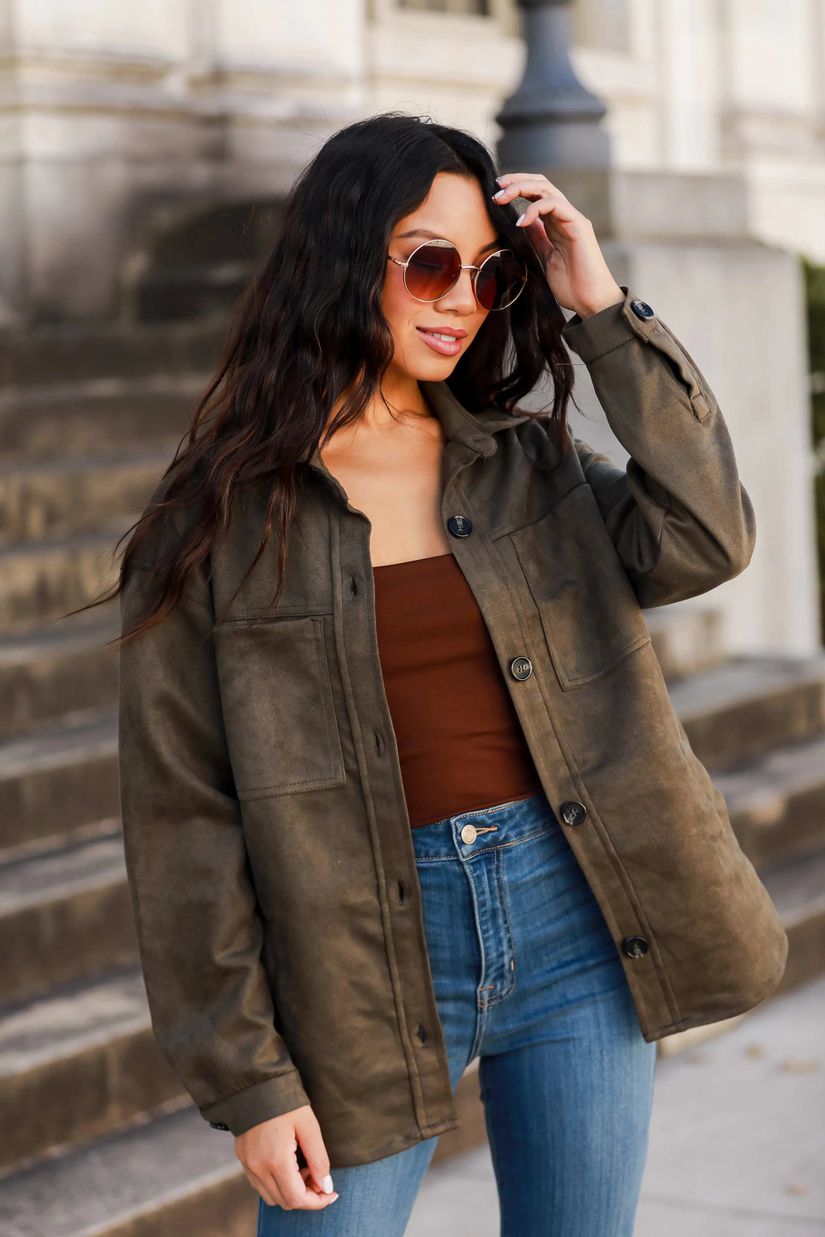 FINAL SALE - Effortlessly Elevated Suede Shacket