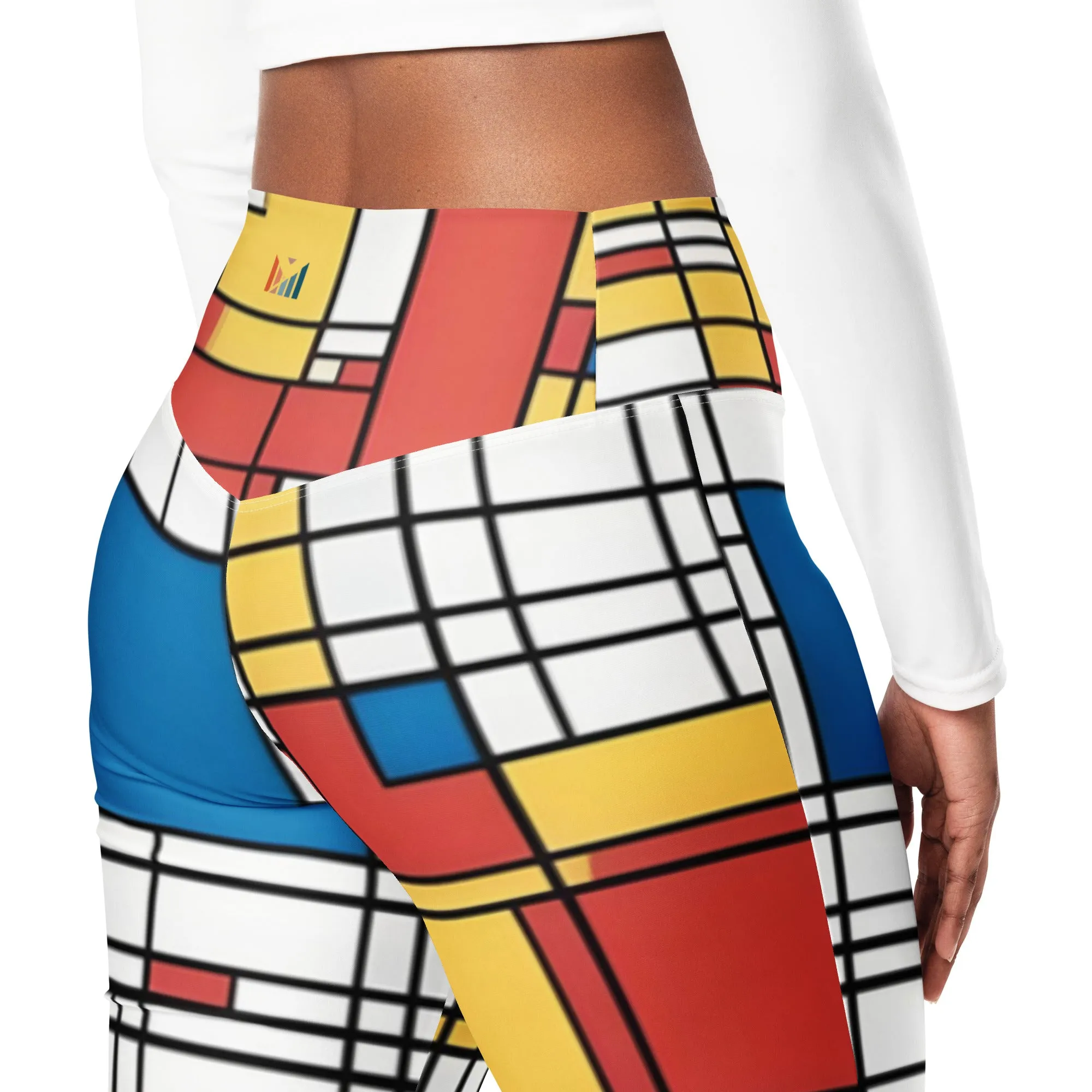 Flare leggings / Piet Mondrian / AI created / Outfit for festival