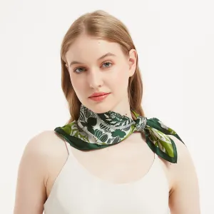 Four-leaf Clover Silk Bandana Scarf Kerchief