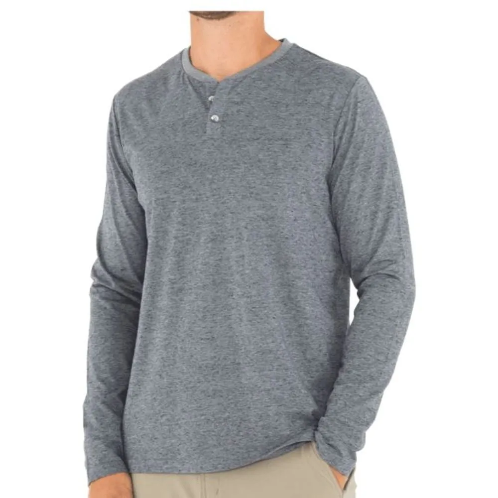 Free Fly Men's Bamboo Heritage Henley Long Sleeve Shirt